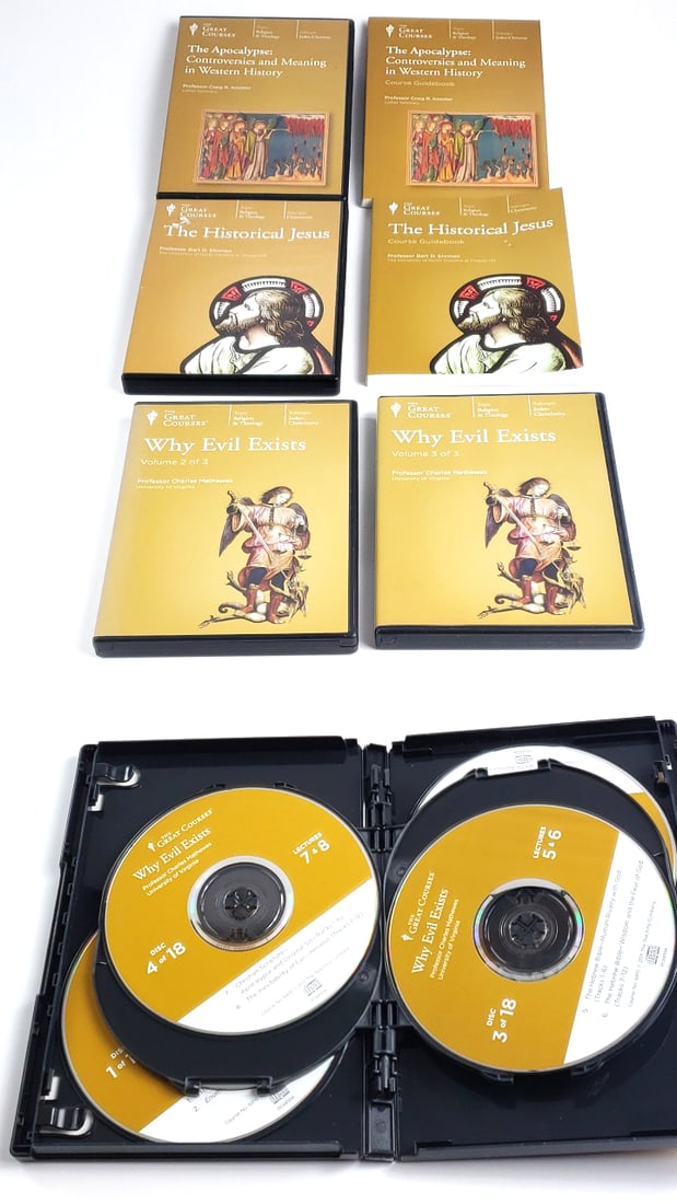 The Great Courses Lecture Series: Apocalypse, Historical Jesus, Why Evil Exists DVD Sets - 3
