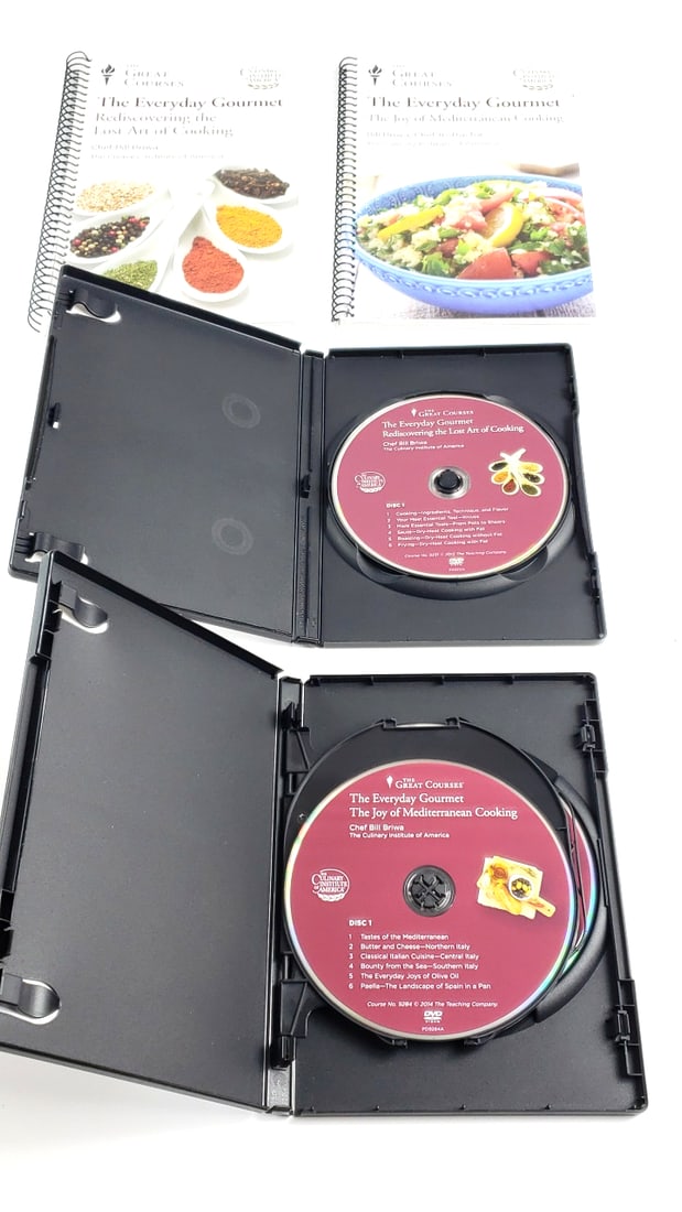 The Great Courses The Everyday Gourmet Books & DVDs Set by Bill Briwa (2 Versions) - 2