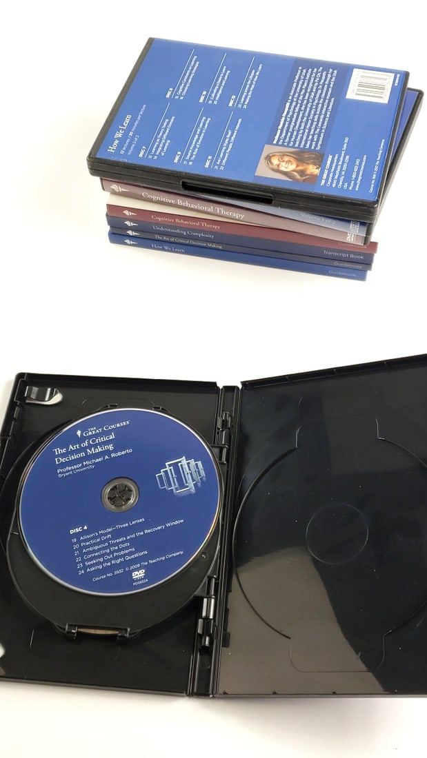 The Great Courses DVD Sets: Critical Decision Making, How We Learn, CBT, Complexity - 4