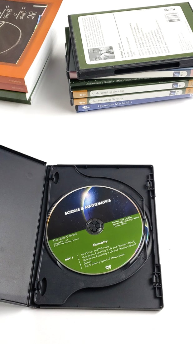 The Great Courses Lot - Math and Science DVD Set with Random Workbooks - 2
