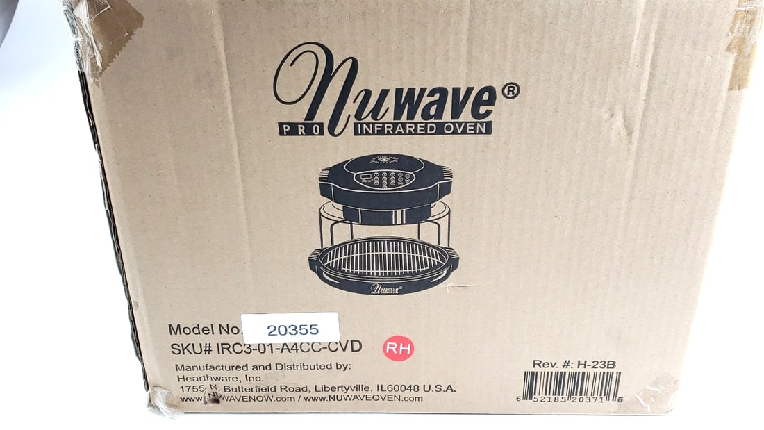 NEW NuWave Pro Infrared Oven Model 20355 with Box: NEW Low Estimate: 50 Width: 14 High Estimate: 80 Height: 12