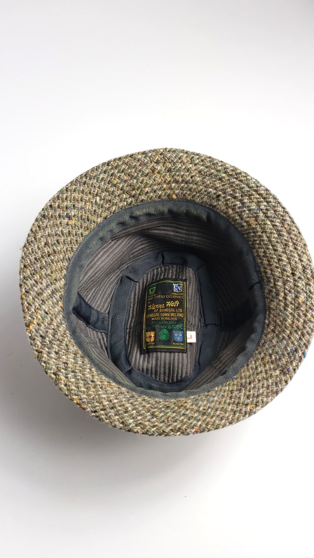 Patchwork Tweed Bucket Hanna Hats Donegal Wool Hat - Made in Ireland, Handcrafted - Large - 6