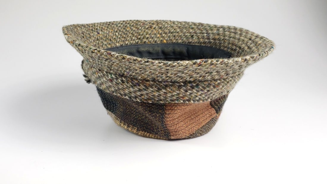 Patchwork Tweed Bucket Hanna Hats Donegal Wool Hat - Made in Ireland, Handcrafted - Large - 7