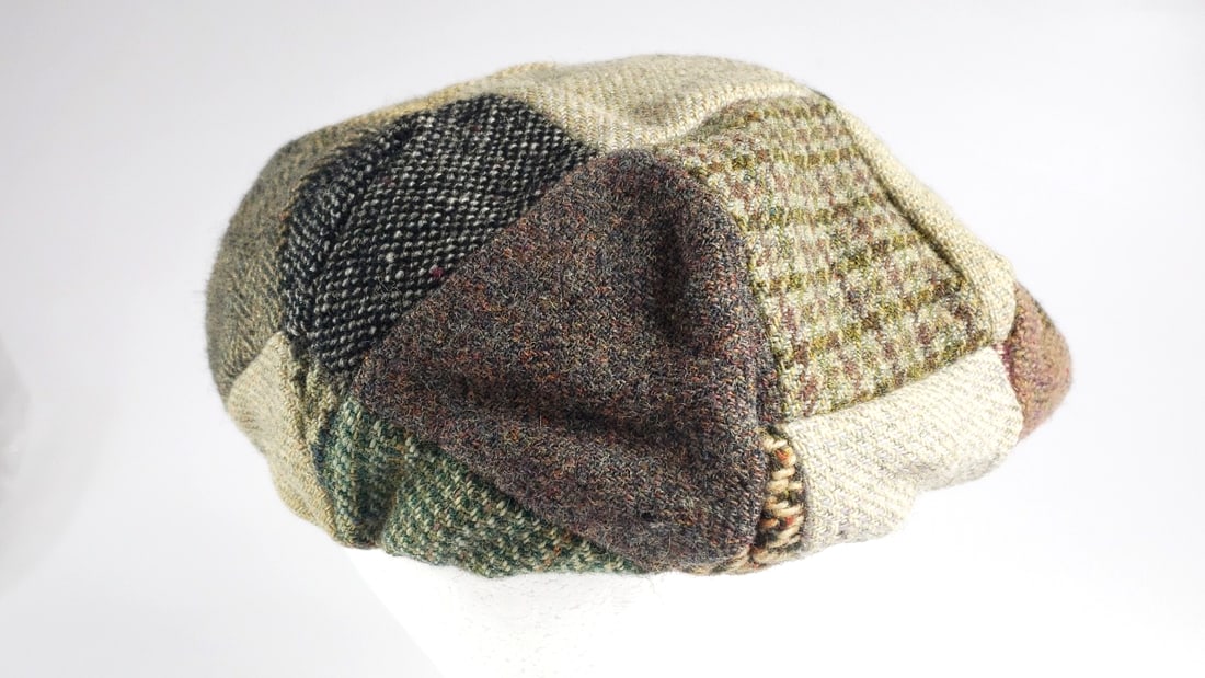 Hanna Hats Donegal Wool Hat - Made in Ireland, Handcrafted - Large Tweed Flat Cap, Multicolored H... - 3
