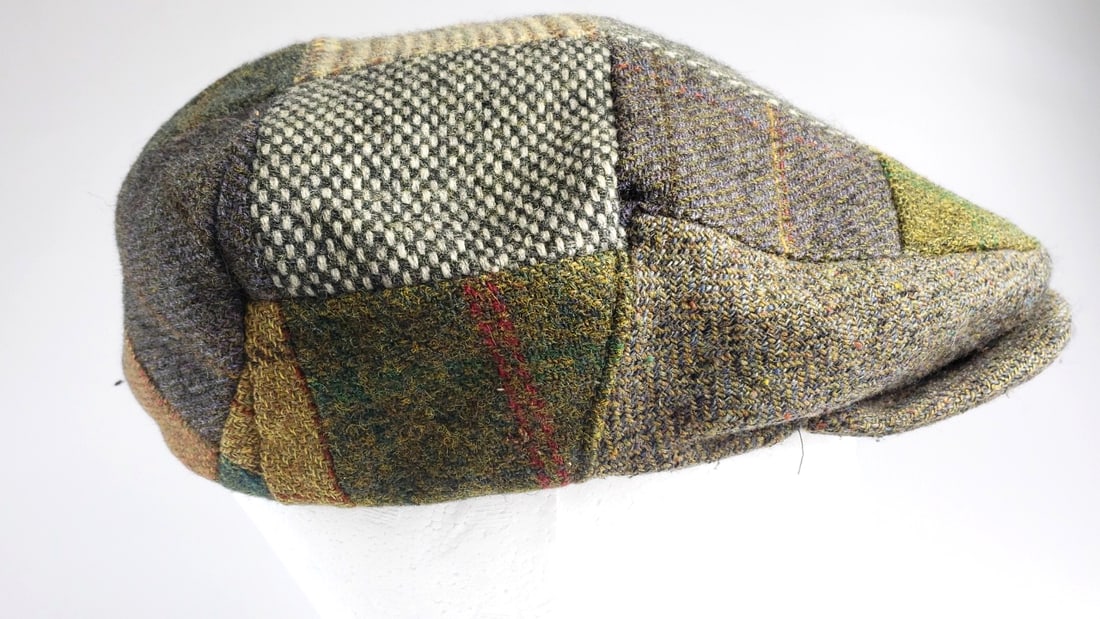 John Hanly & Co. Ireland Pure New Wool Hat Tweed Flat Cap Large - 2