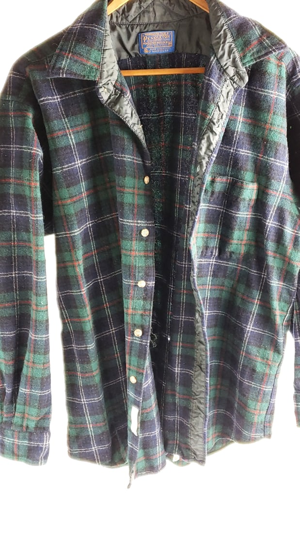 Vintage Pendleton XL Plaid Wool Jacket Made in USA - 4