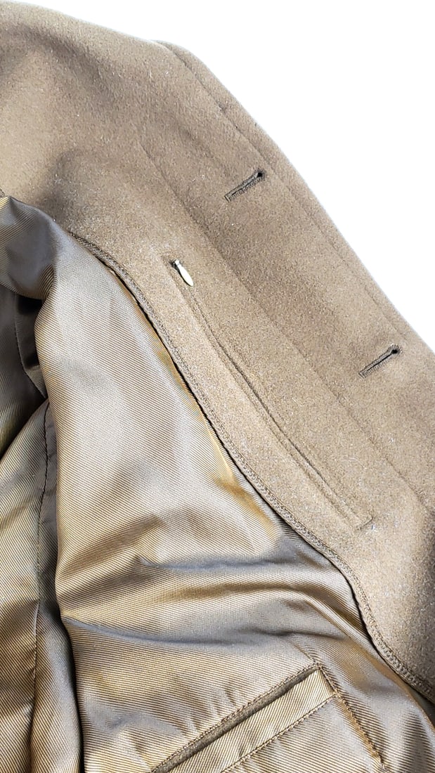 L.L. Bean Tan Wool Long Coat with Button Closure - 9