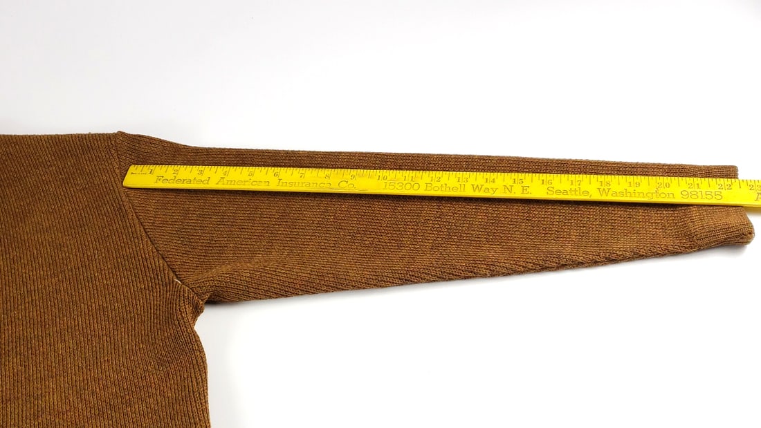 Vintage Olympic Knitting Mills Brown Cardigan Sweater 70% Polyester 30% Wool - 5