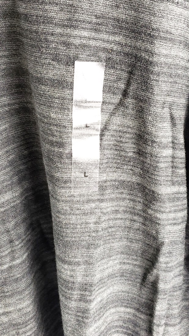 NEW Alfani Men's Large Gray 100% Cotton Sweater - 4