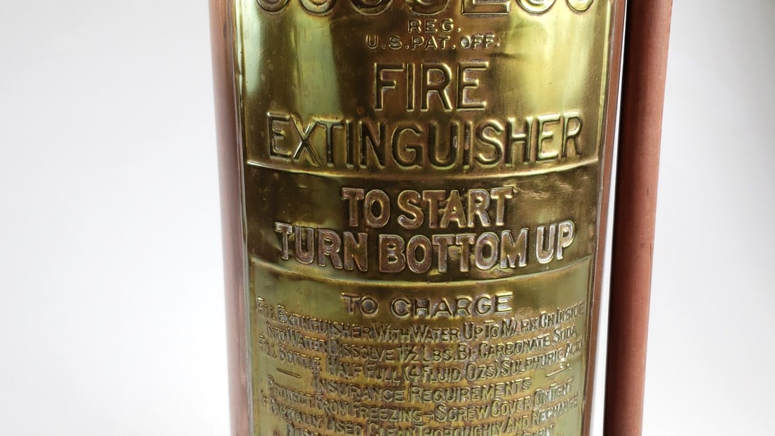 Antique "Success" Copper Fire Extinguisher, Hunter's Laboratories - 3