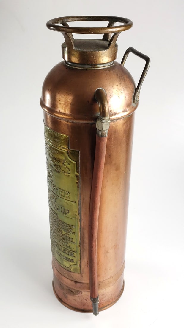 Antique "Success" Copper Fire Extinguisher, Hunter's Laboratories - 5