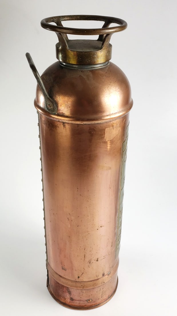 Antique "Success" Copper Fire Extinguisher, Hunter's Laboratories - 7