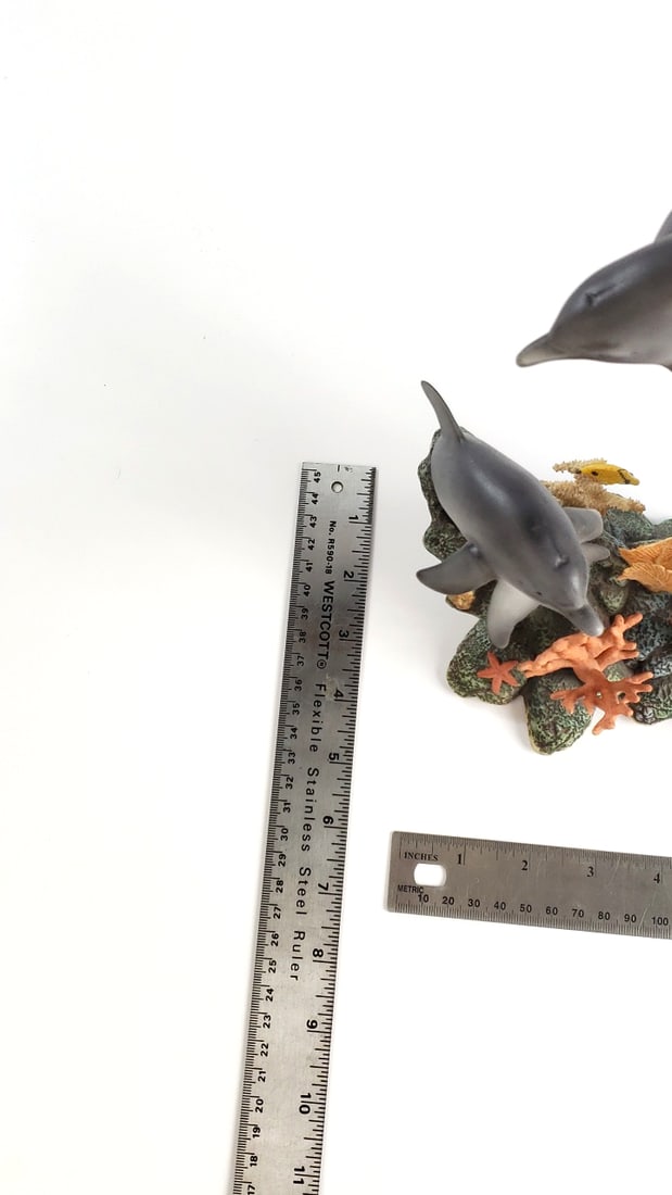 Maruri Studio "Waltz of The Dolphins" Porcelain and Bronze Figure, Limited Edition #2449/3500 - 12" - 9
