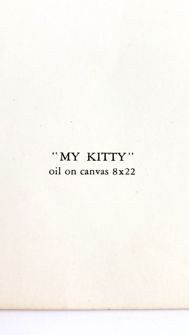 Walter Keane "My Kitty" Lithograph Print Repro, 1960 - 4