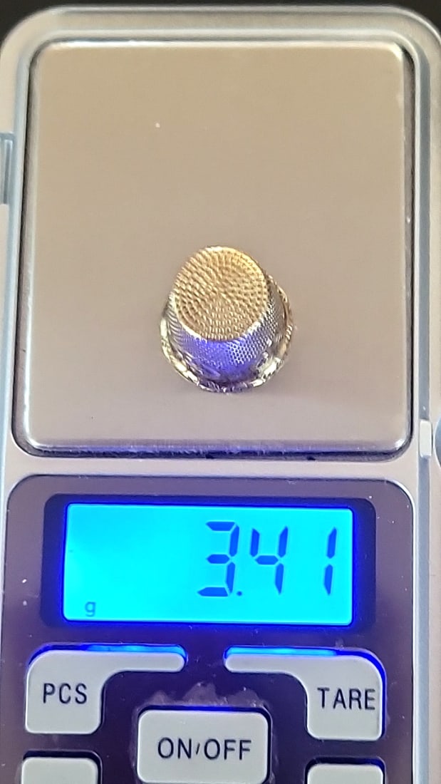 Antique 10k Gold Mkd Ketcham & Mcdougal Thimble 3.41g - 10
