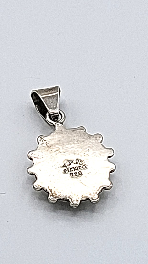 Sterling Silver Pendant Abalone Center 11.49g - 4