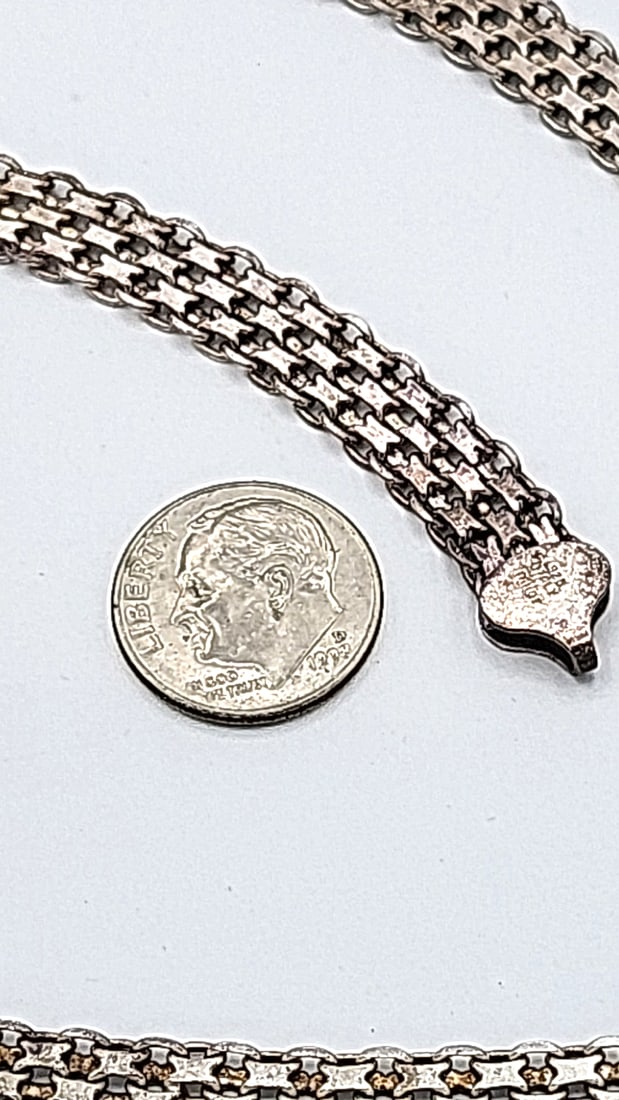 Sterling Silver Milor Italy Chain Necklace 26.53g 29" - 2