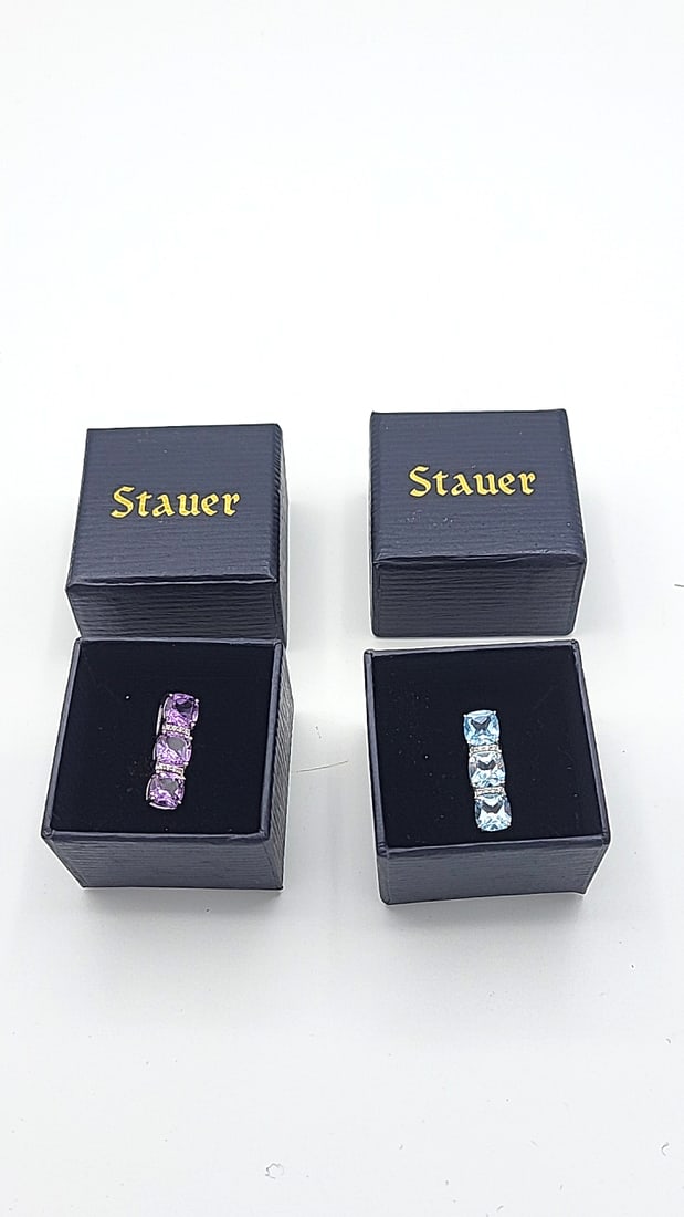 Stauer Sterling Silver Amthyst And Blue Topaz - 7