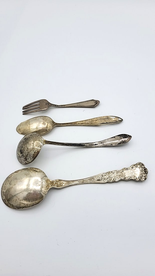 Stetling Silver Flatware - Spoons & Fork 86.32g - 4