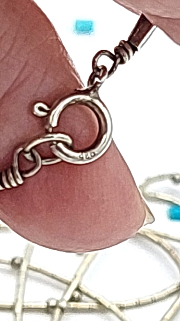 Multistrand Liquid Silver Necklace With Beads - 2 Strands Broken - 7