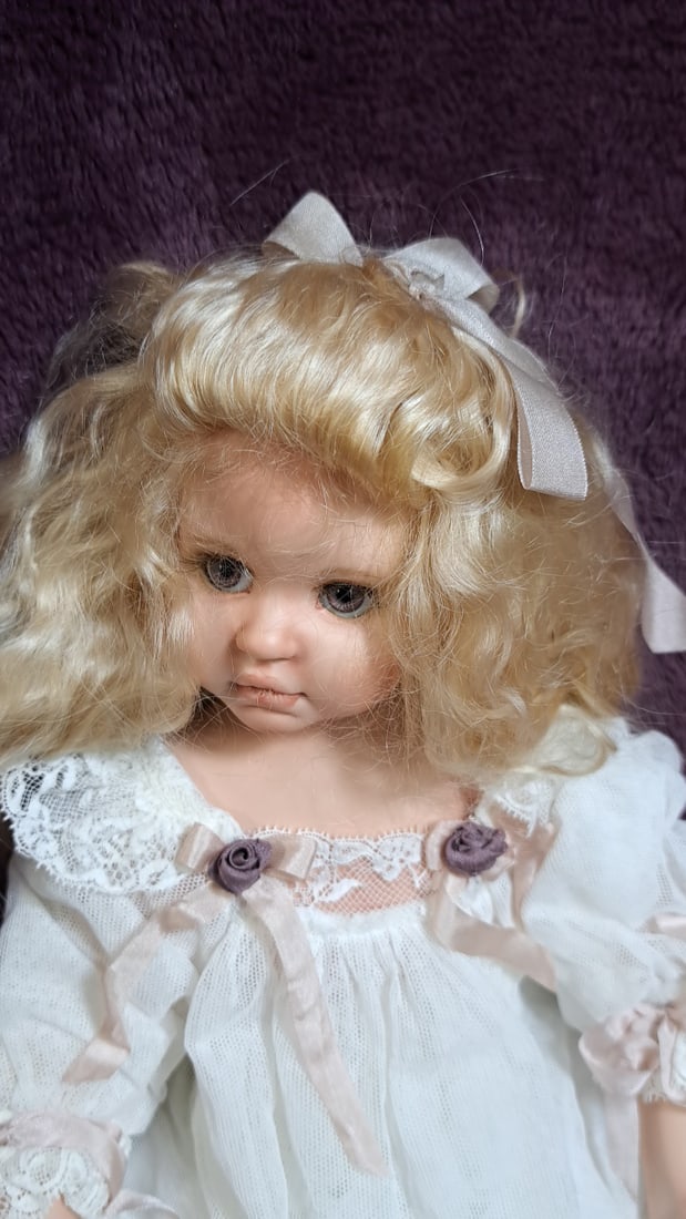 Karen Blandford Anderson Sisters 2 Artists Made Porcelain Doll - 2