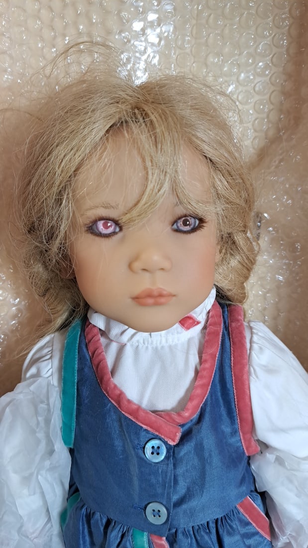 Annette Himstedt Ullwa 1999 Puppen Kinder Doll Box And Coa - 2