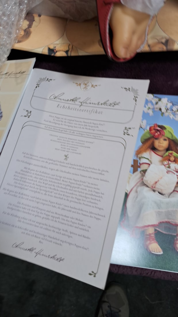 Annette Hiimstedt Mirte 1999 Collectible Doll With Box And Coa - 6