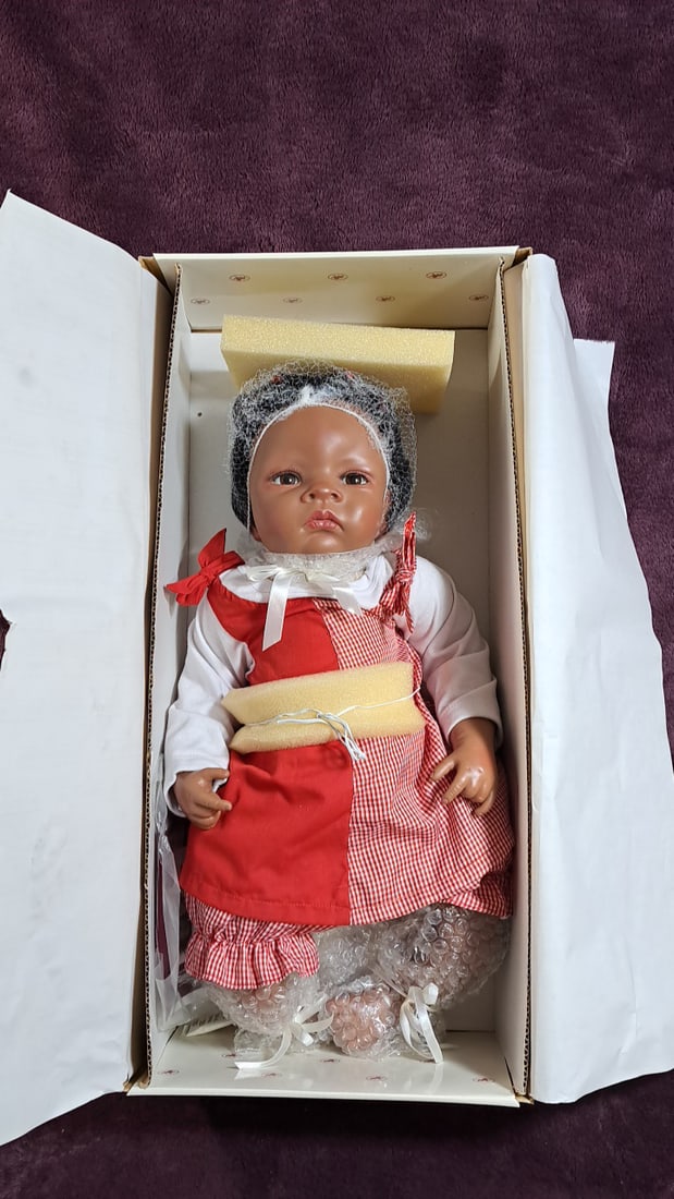 Ashton Drake Galleries Jasmine Goes To Grandma's Doll With Box: Please read descriptions and examine pictures carefully. Take into account shipping when bidding. 26x12x9 15lbs Height: 12 Width: 9 Low Estimate: 50.00 High Estimate: 75.00