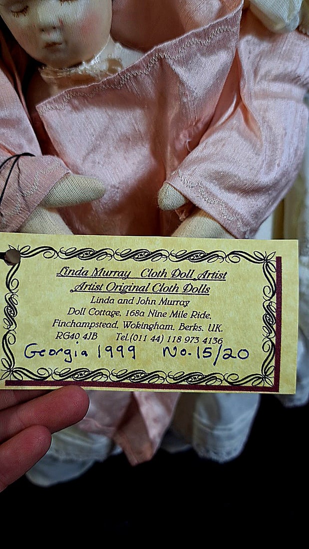 Linda Murray Georgia Cloth Doll Artist Made 15/20 With Coa And Box - 4