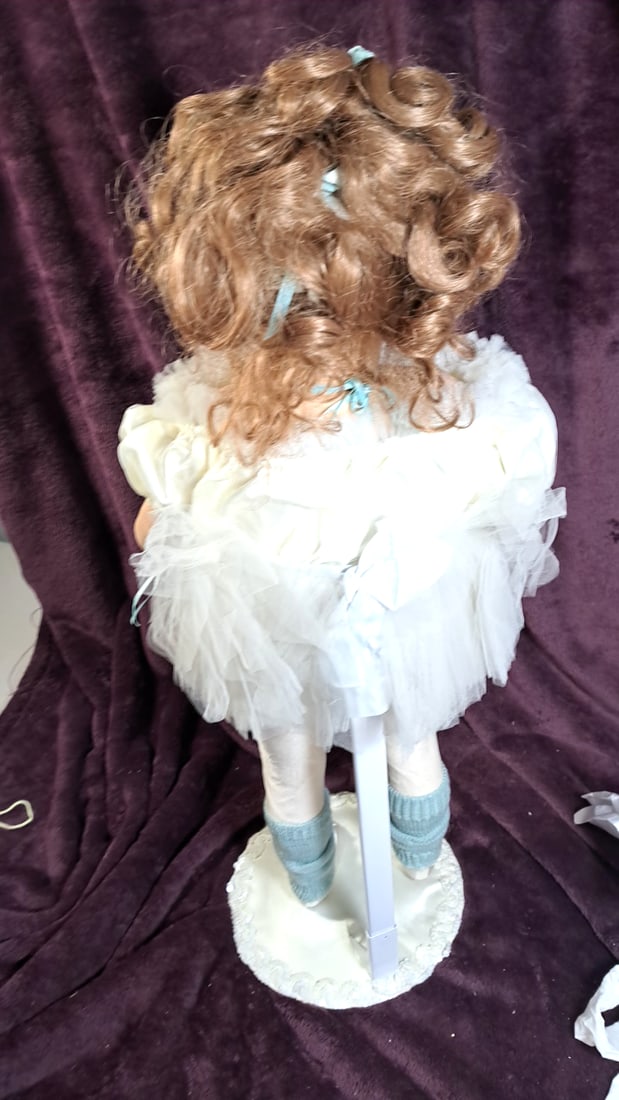 Rotraut Schrott Trixe Prototype Vinyl Doll Caucasian Ballerina With Stand - 7