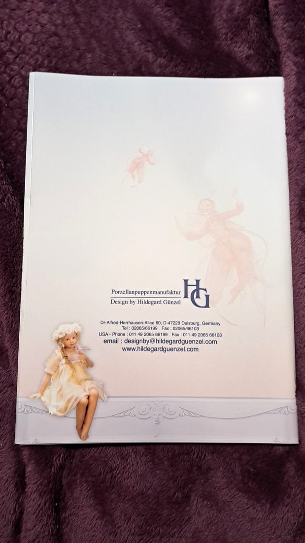 Hildegard Gunzel Lea Wax On Porcelain Doll With Box - 12