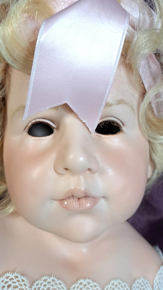 Hildegard Gunzel Sissy Says Goodbye Wax On Porcelain Doll With Fox And Box - 2