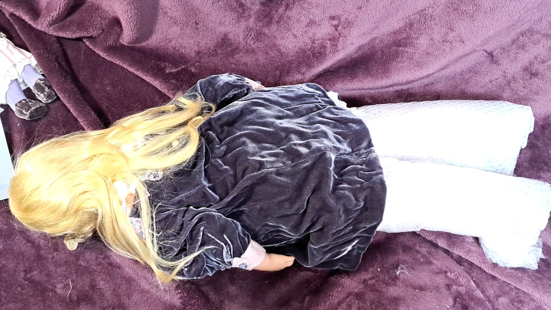 Hildegard Gunzel Cletestine Wax On Porcelain Doll With Mini Doll & Hat & Box With Coa - 6