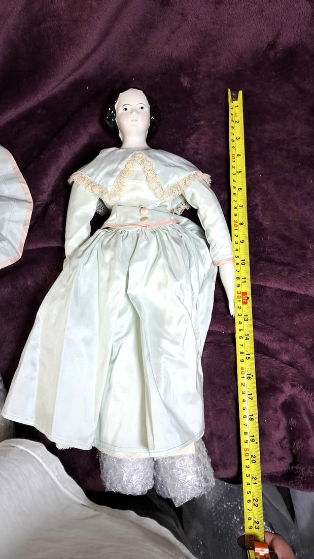 Hildegard Gunzel Ellamae Wax On Porcelain Doll With Extra Doll And Bear With Coa & Box - 7