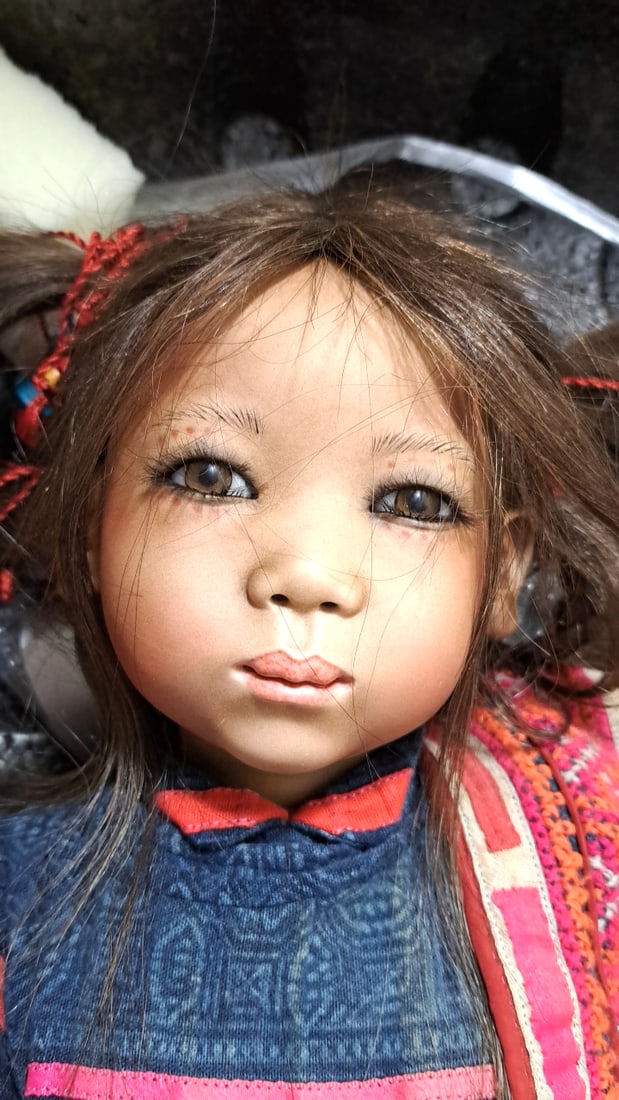 Annette Himstedt Panchita Porcelain Doll With Box - 4