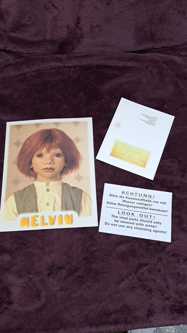 Annette Himstedt Melvin Doll With Coa And Box - 7