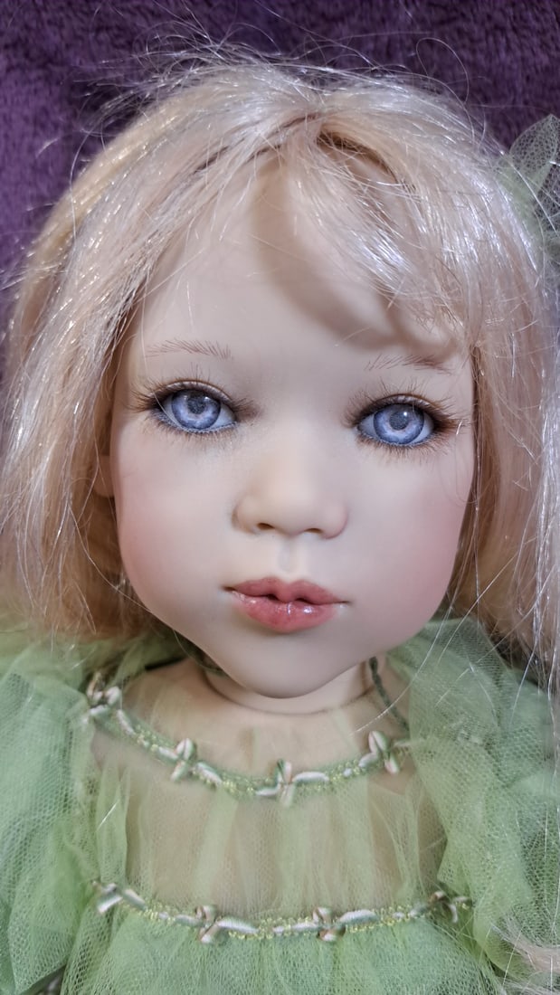 Annette Himstedt Himmelschlisselchen Doll With Baby Doll And Box - 2