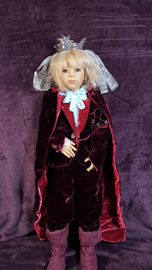 Annette Himstedt Prinz Sonnenstrahl Doll With Crown & Cape And Coa & Box (1 of 12)
