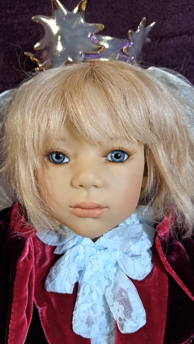 Annette Himstedt Prinz Sonnenstrahl Doll With Crown & Cape And Coa & Box - 2