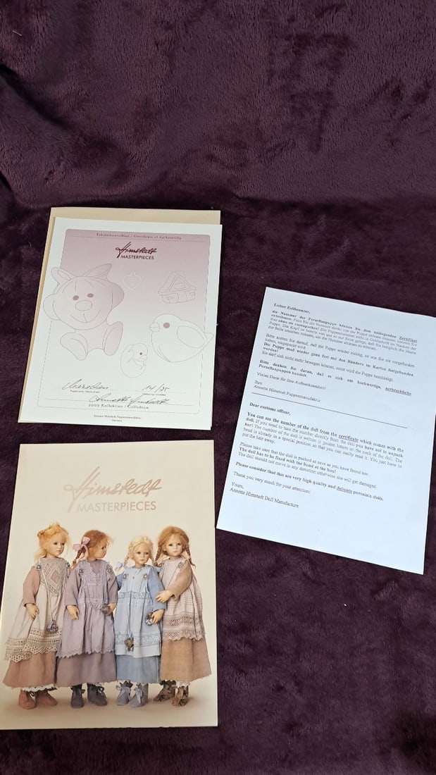 Annette Himstedt Masterpiece Chariden Porcelain Doll With Coa & Box - 10