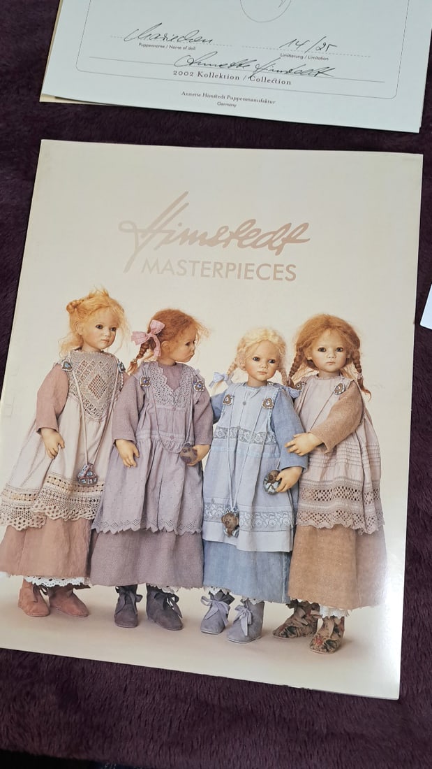 Annette Himstedt Masterpiece Chariden Porcelain Doll With Coa & Box - 12