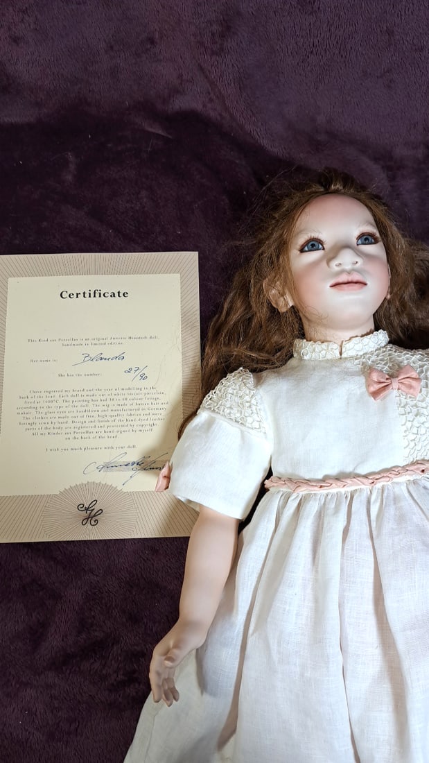 Annette Himstedt Blanca Porcelain Doll With Coa & Box - 11