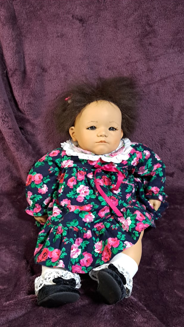 Annette Himstedt Taki Doll With Box: Please read descriptions and examine pictures carefully. Take into account shipping when bidding. 36x20x15 15lbs Height: 20 Width: 15 Low Estimate: 50.00 High Estimate: 400.00