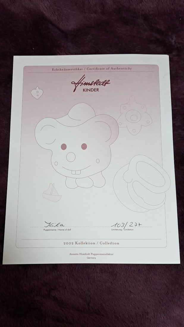 Annette Himstedt Kila Doll With Coa - 18