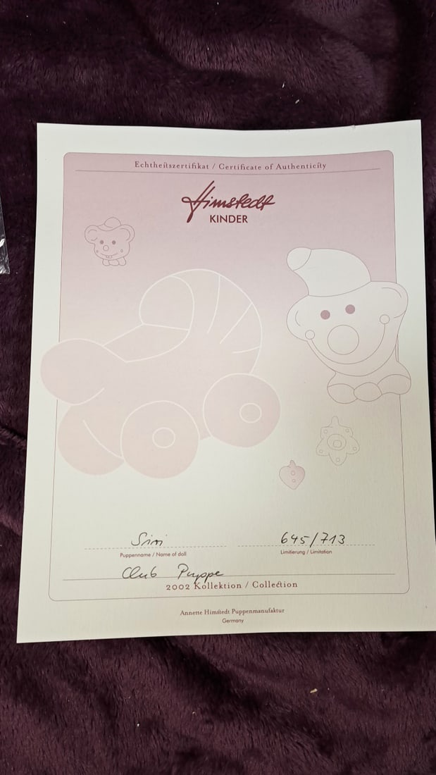 Annette Himstedt Siri Doll With Coa - 12