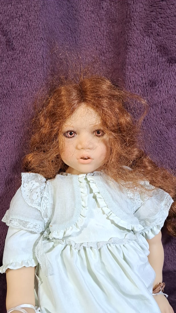 Annette Himstedt Finka Doll With Polar Bear Toy (1 of 9)