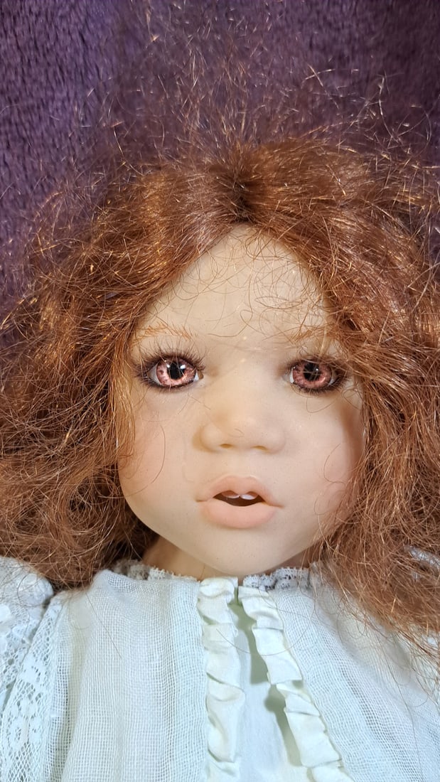 Annette Himstedt Finka Doll With Polar Bear Toy - 2