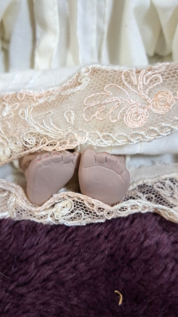 9" Porcelain Sleeping Doll Accessory - 5