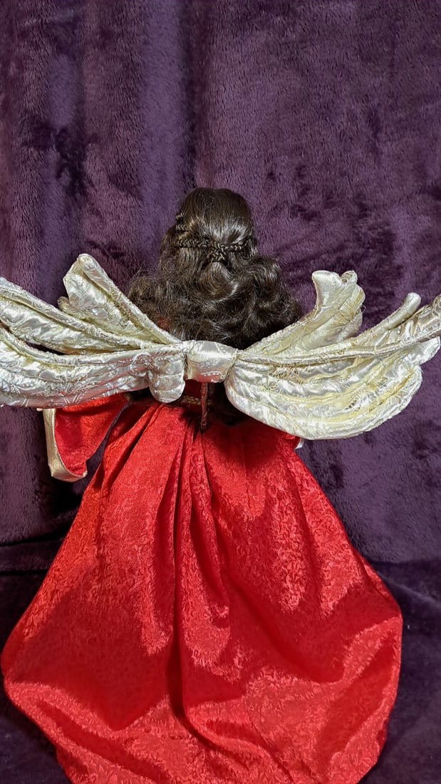 Franklin Heirloon Dolls Porcelain Noel Angel Of Christmas 1988 - 12
