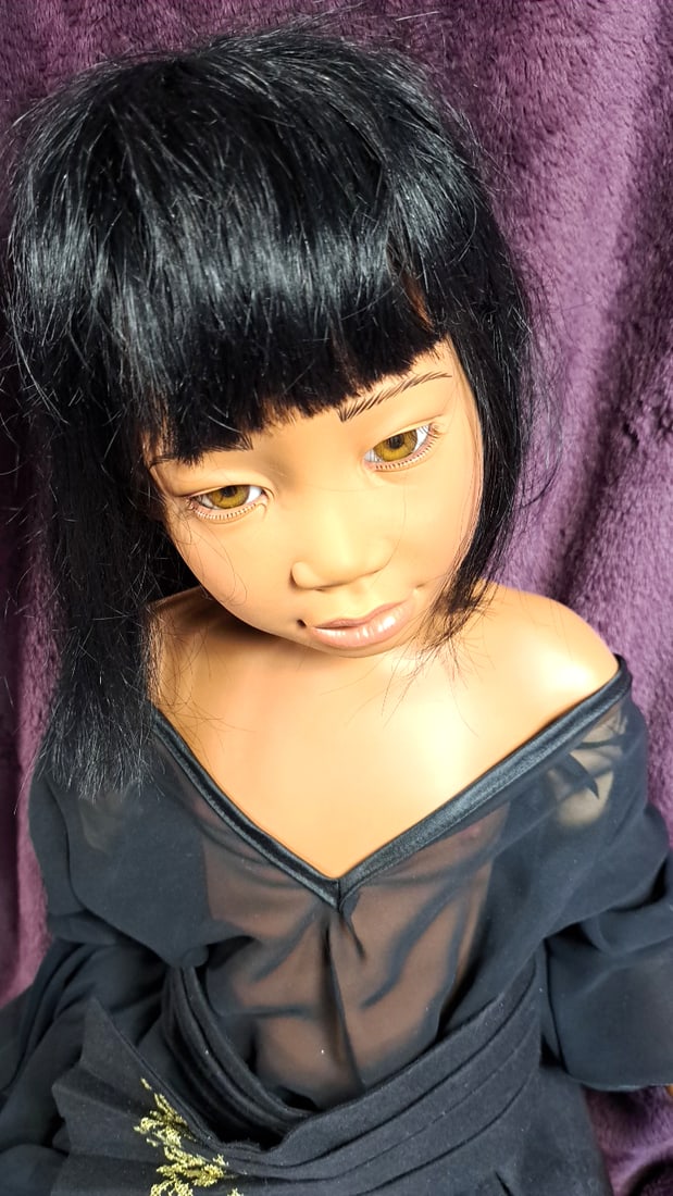 Gotz Philip Heath Jerteh Doll 1995 In Black Outfit With Yellow Embroidery, Black Hair - 2
